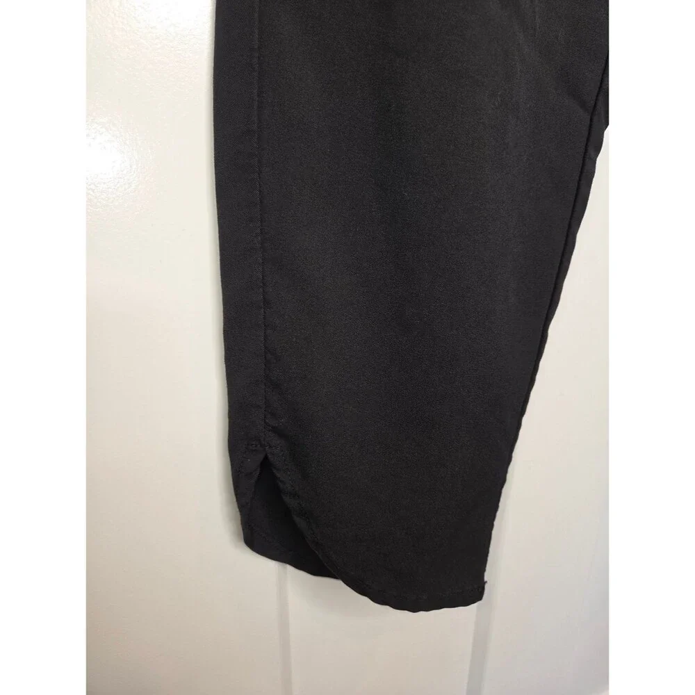 Marine Layer Re-Spun Allison Cropped Ankle Pants, Black, Size Medium